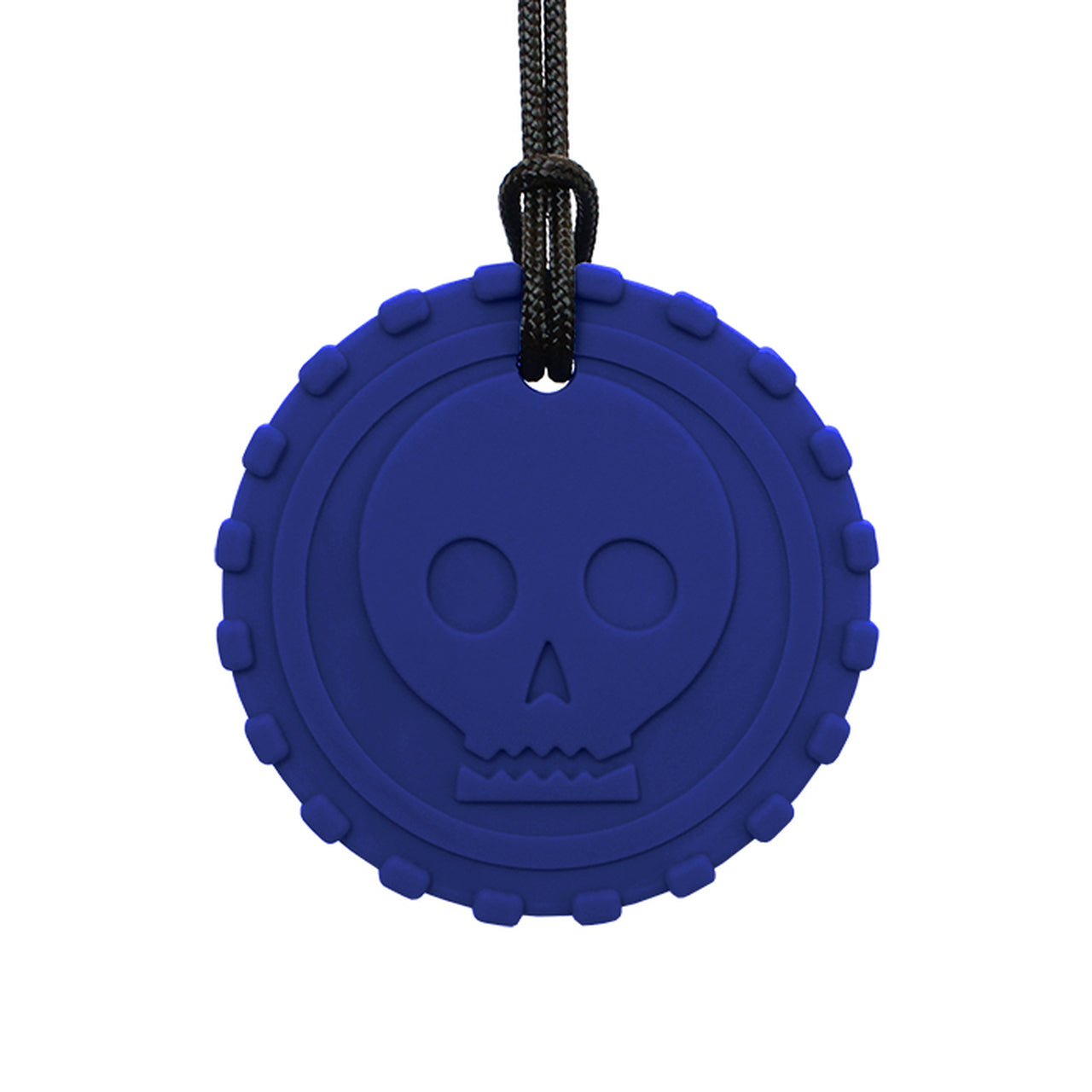 ARK's Pirate Coin Chew Necklace Dark Blue, Standard