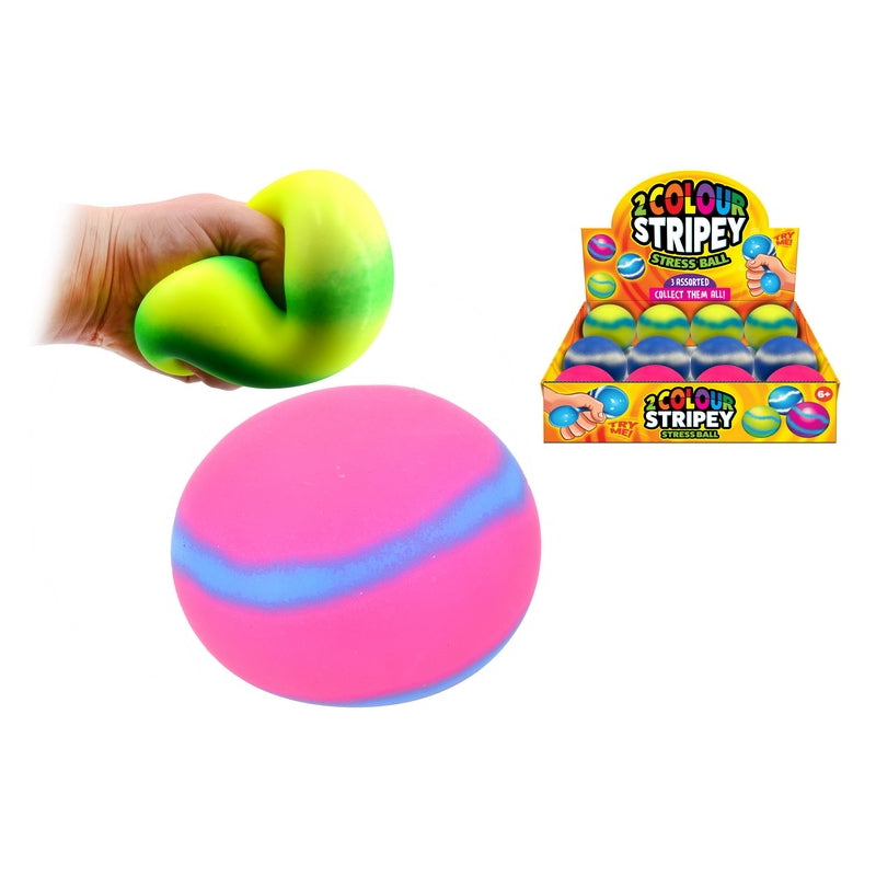 Stringy Ball Stripey Stress Ball - 8cm - Sensory Needs Ltd
