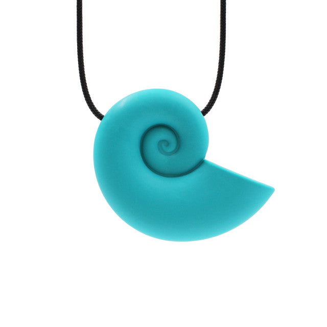 Long Spiral Necklace Turquoise/Lime