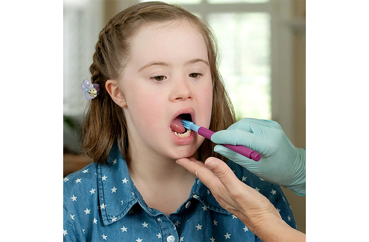 Purple ZVibe being used with little girl
