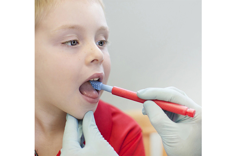 Red ZVibe being used with little girl