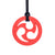 ARK's Ninja Star Chew Necklace Red, Standard