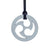 ARK's Ninja Star Chew Necklace Light Grey, Standard