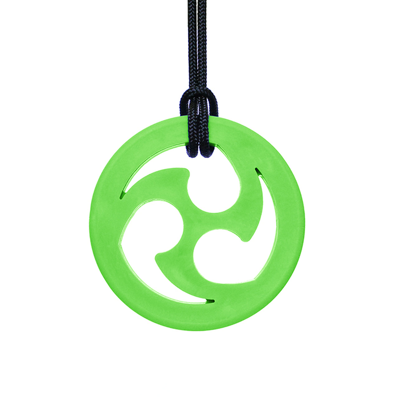 ARK's Ninja Star Chew Necklace Lime Green, XT - Medium