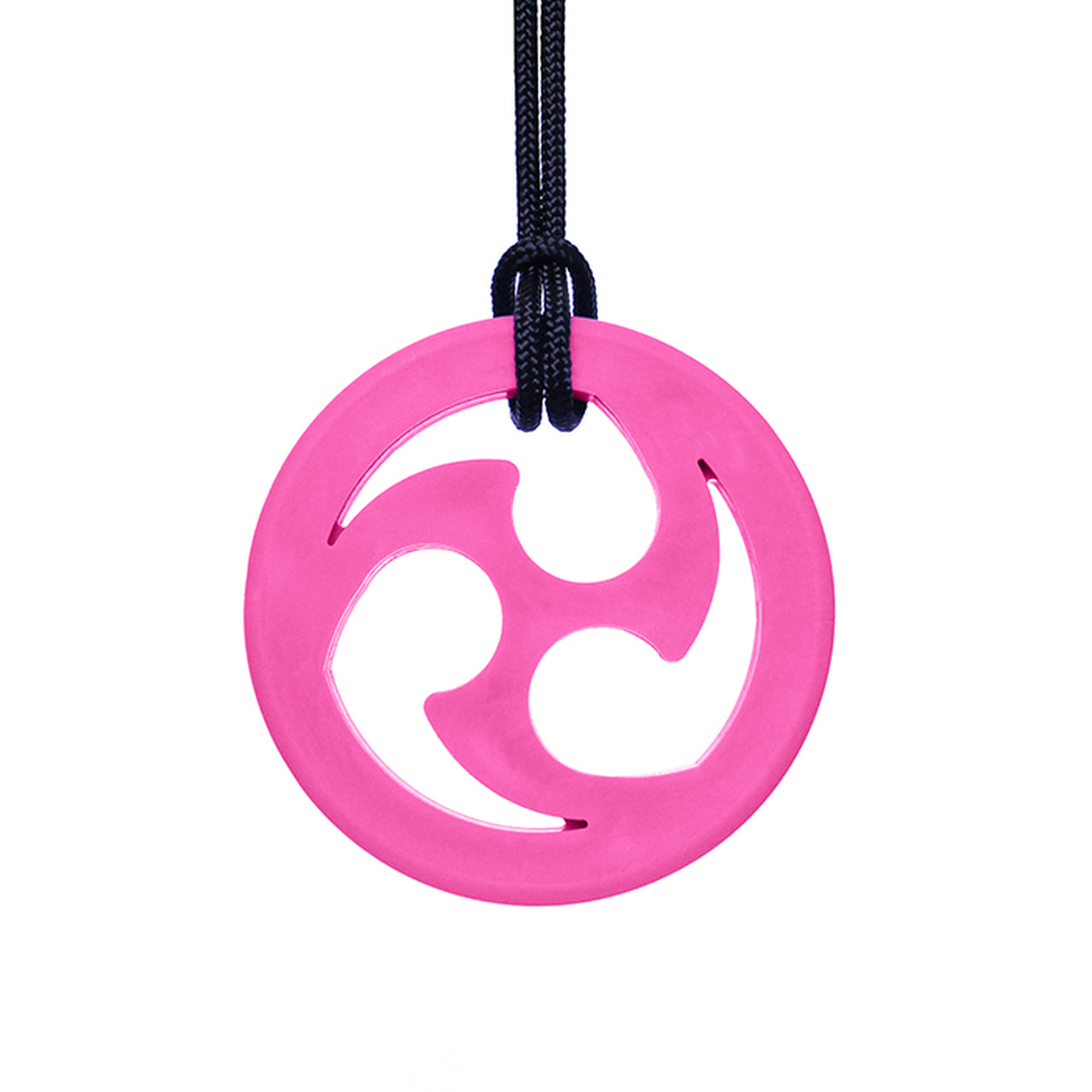 ARK's Ninja Star Chew Necklace Hot Pink, XT - Medium