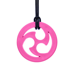 ARK's Ninja Star Chew Necklace Hot Pink, XT - Medium