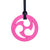 ARK's Ninja Star Chew Necklace Hot Pink, XT - Medium