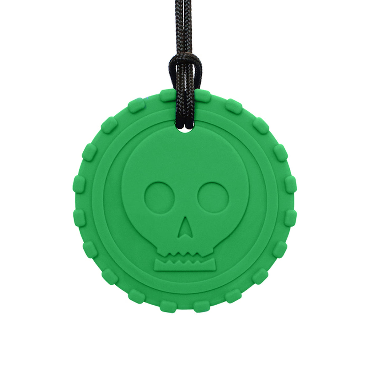 ARK&#39;s Pirate Coin Chew Necklace Forest Green, XXT - Toughest
