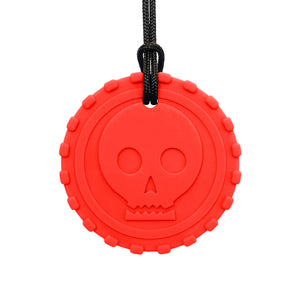 ARK's Pirate Coin Chew Necklace Red, Standard 