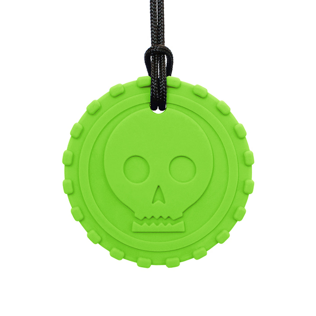 ARK&#39;s Pirate Coin Chew Necklace Lime Green, XT - Medium 