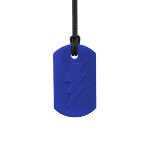 ARK's Bolt Bite™ Lightning Chew Necklace Dark Blue-  Standard