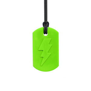 ARK's Bolt Bite™ Lightning Chew Necklace Lime Green-  XT - Medium