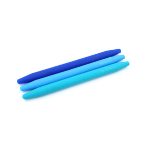 ARK's Chewth Pick® Chewable "Toothpicks" (Pack of 3) Ice Pack (1 Dark Blue - 1 Bright Blue - 1 Teal)