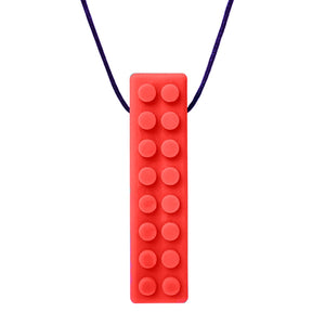 ARK's Brick Stick® Textured Chew Necklace 1 Red, Standard 