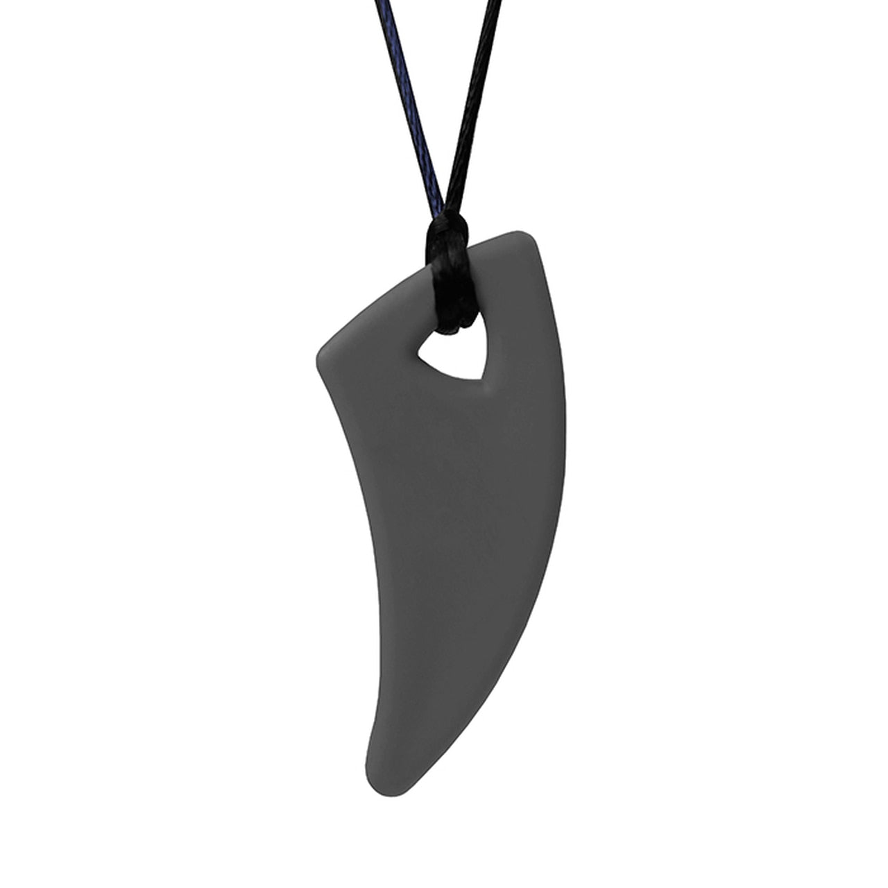 Saber tooth, black stone pendant necklace | Sagastone