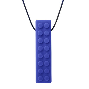 ARK's Brick Stick® Textured Chew Necklace 1 Dark Blue, Standard 