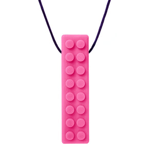 ARK's Brick Stick® Textured Chew Necklace 1 Hot Pink, XT - Medium