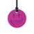 ARK's Smiley Face Chewmoji® Necklace Magenta- Standard 