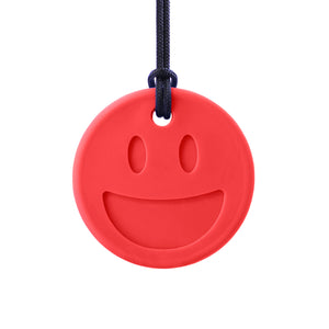 ARK's Smiley Face Chewmoji® Necklace Red- Standard