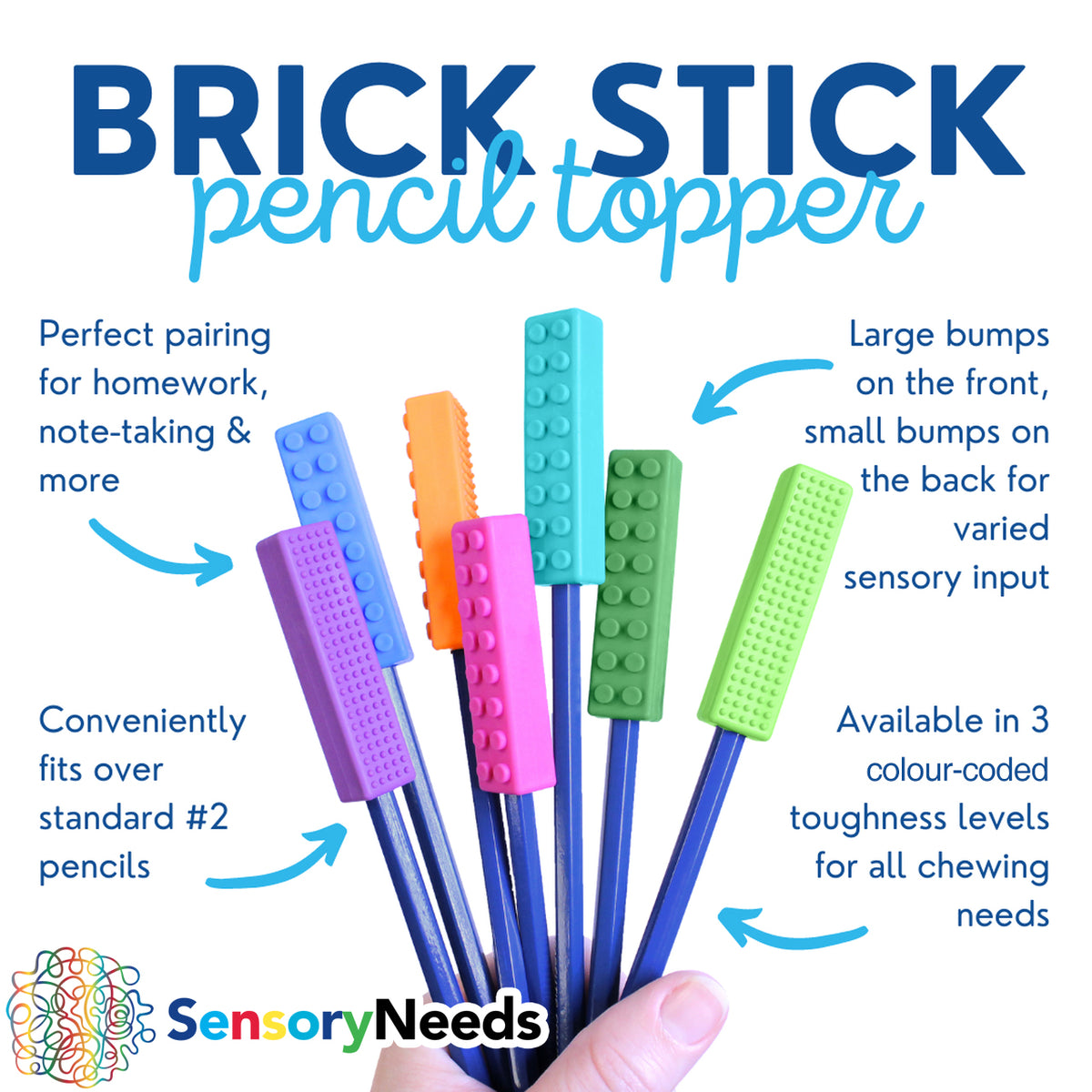 ARK&#39;s Brick Stick® Chewable Pencil Topper
