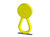 Yellow Chew Lolli Swirl Lemon Flavour - Chew Stixx