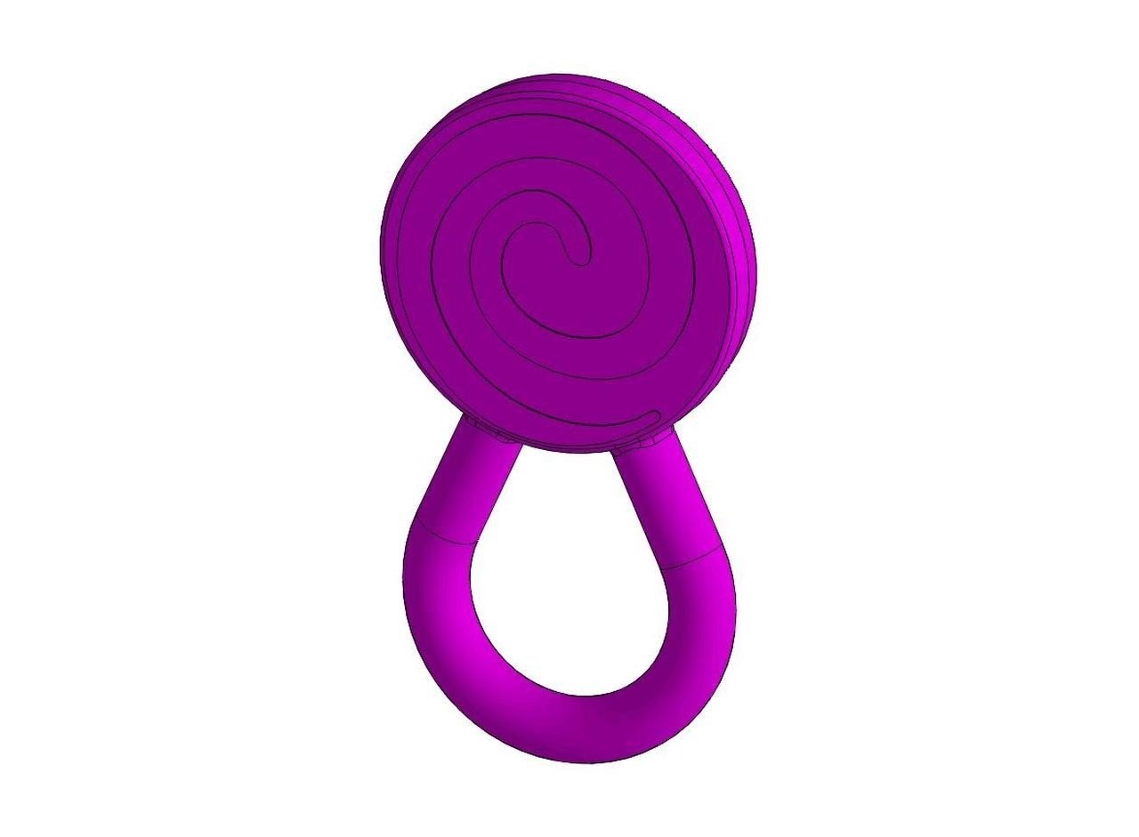 Purple Chew Lolli Swirl Grape Flavour - Chew Stixx