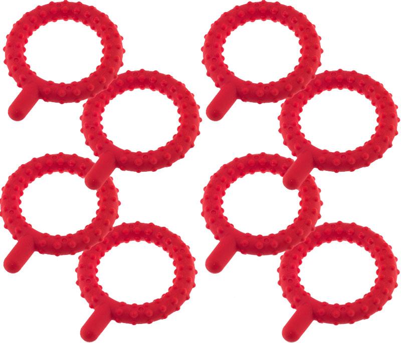 Chewy Tube® - Qs Twin Pack - Red Knobby - Stage 2 Teether