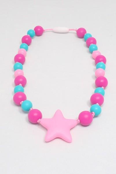 Girls Starlight Collection - Fuchsia-Aqua-Pink with Star