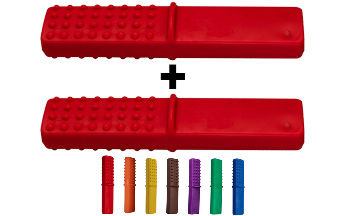 Twin Pack Tough Bars For Extreme Biting Chew Stixx Sensory